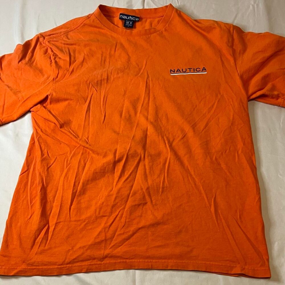 Nautica Men's Orange T-shirt